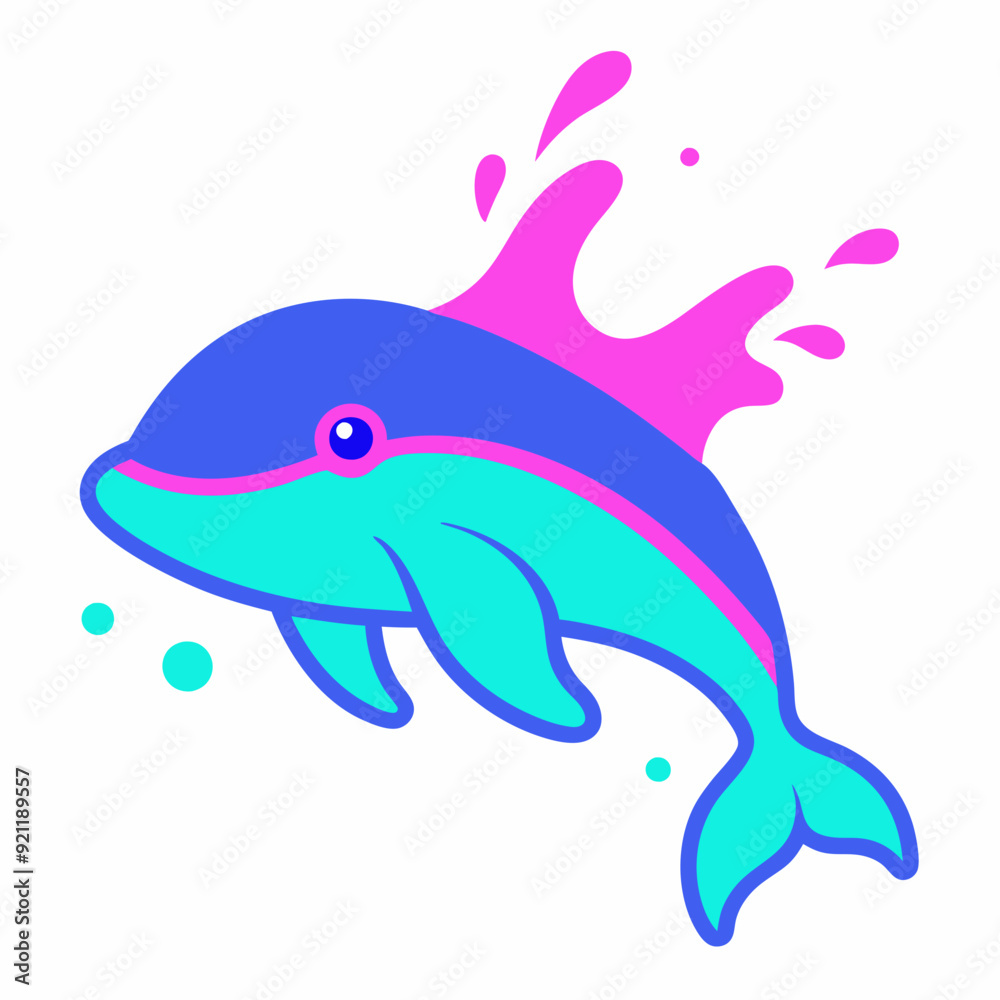 Whale logo design vector art Illustration