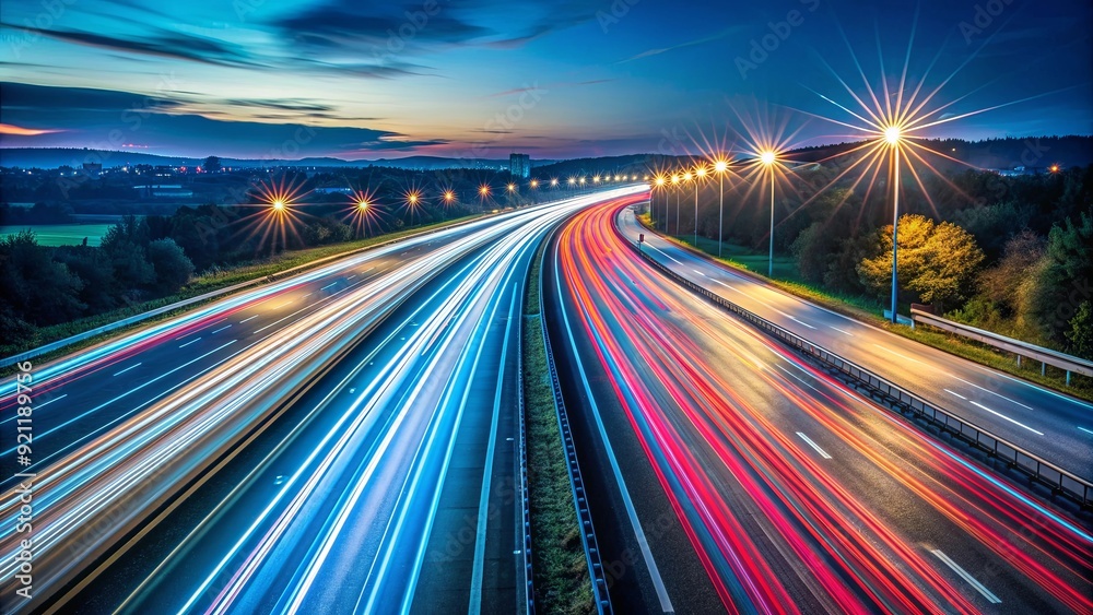 Abstract motion speed Traffic, light trails on motorway highway at night , speed, motion, abstract, traffic Abstract motion speed Traffic, light trails on motorway highway at night , speed, motion, abstract, traffic