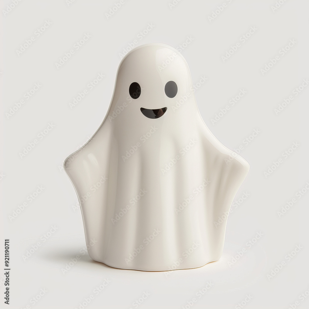 A friendly white ghost with a smiling face. Perfect for Halloween decorations or spooky themed projects. A friendly white ghost with a smiling face. Perfect for Halloween decorations or spooky themed projects.