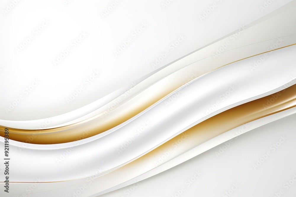 Abstract white background with gold accents. Abstract white background with gold accents.