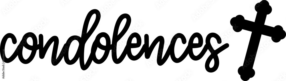 Condolences Quote Text Vector Condolences Quote Text Vector