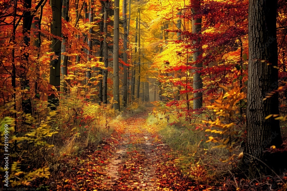 Autumn travel concept with colorful foliage, scenic roads, and cozy destinations.