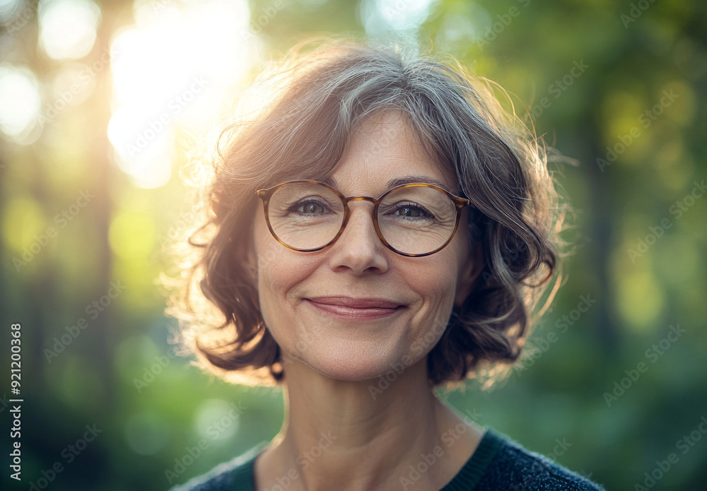 Portrait of mature woman. Portrait of mature woman.