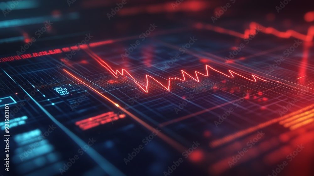 A close-up of a medical chart with a heartbeat graph and associated health metrics, illustrating the importance of monitoring heart health in patient care. A close-up of a medical chart with a heartbeat graph and associated health metrics, illustrating the importance of monitoring heart health in patient care.