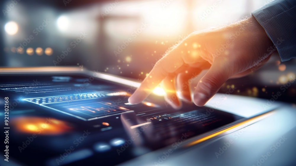 a person using laptop with finger on it a person using laptop with finger on it