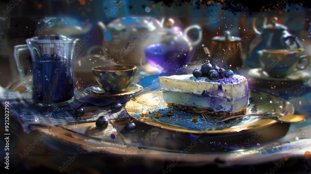Blueberry and cream cheese cake Blueberry and cream cheese cake