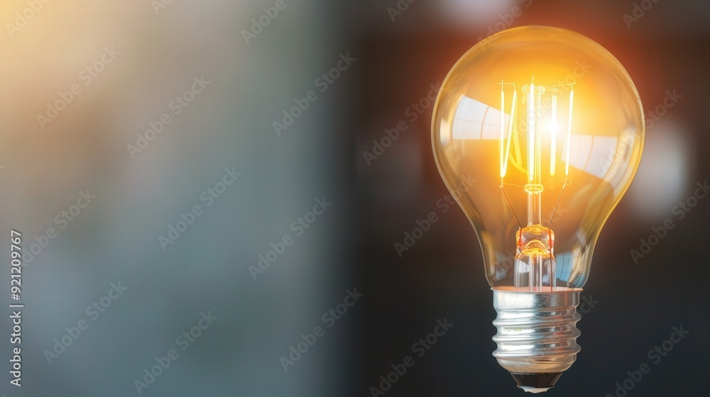 Illuminated Inspiration, a vibrant light bulb radiates warmth and brilliance, symbolizing innovation and the spark of creativity, inviting new ideas to flourish. Illuminated Inspiration, a vibrant light bulb radiates warmth and brilliance, symbolizing innovation and the spark of creativity, inviting new ideas to flourish.
