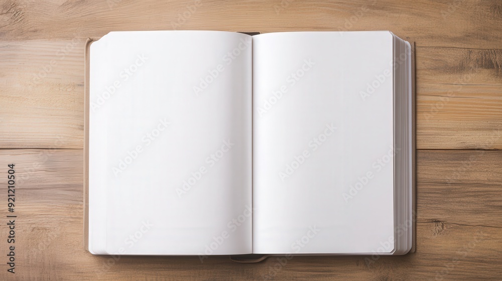 Open book resting on a rustic wooden table, showcasing blank pages, inviting creativity and inspiration, perfect for literary ideas and personal reflections. Open book resting on a rustic wooden table, showcasing blank pages, inviting creativity and inspiration, perfect for literary ideas and personal reflections.