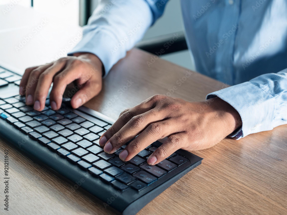 Taper sur un clavier d'ordinateur Taper sur un clavier d'ordinateur