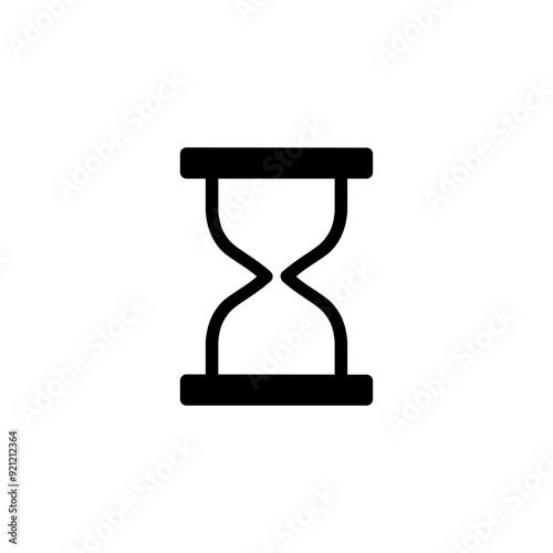 Hourglass icon. Sand clock icon