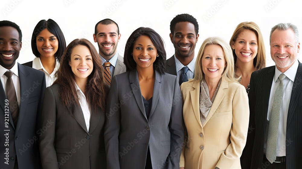 Global Business Leadership: A diverse team of professionals stands united, representing success in a globalized world. Global Business Leadership: A diverse team of professionals stands united, representing success in a globalized world.
