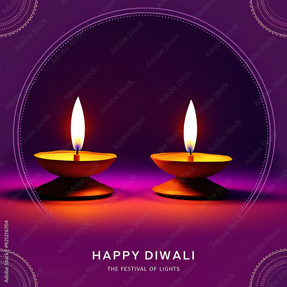 happy diwali background with burning candles, dark and blurred background happy diwali background with burning candles, dark and blurred background