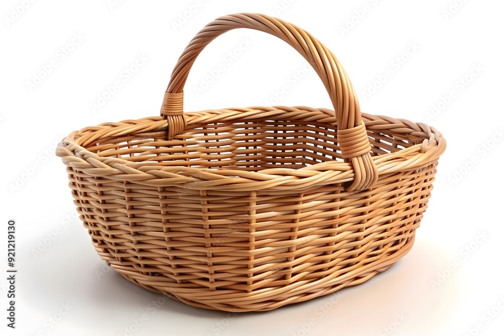Wicker Basket on a white background
Wicker Basket on a white background