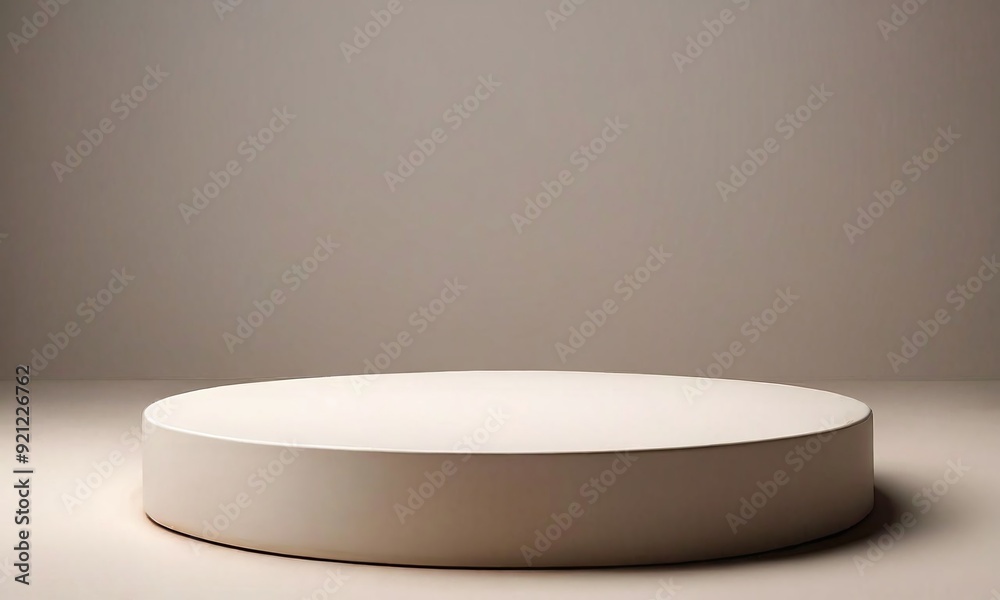 A simple, elegant podium with a neutral background, soft shadows, and plenty of copy space A simple, elegant podium with a neutral background, soft shadows, and plenty of copy space