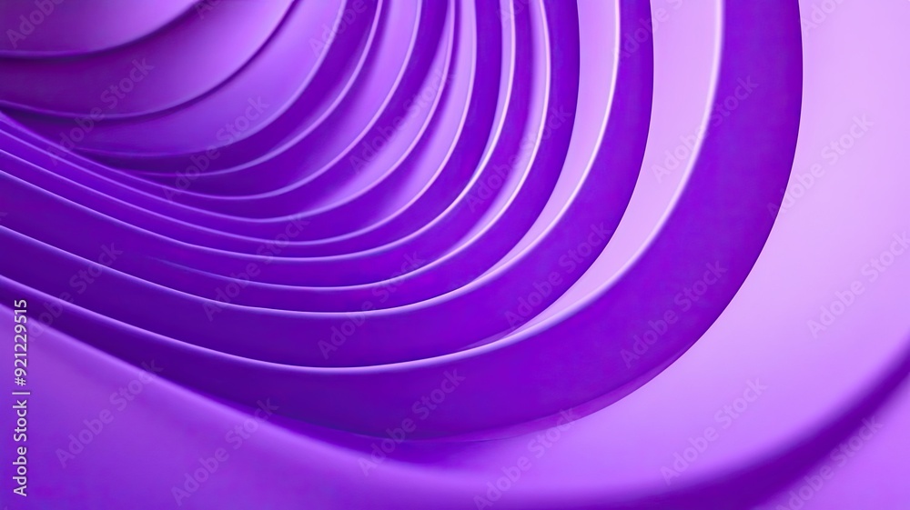 Abstract design featuring smooth, flowing lines in vibrant purple tones, creating a sense of depth and modernity.