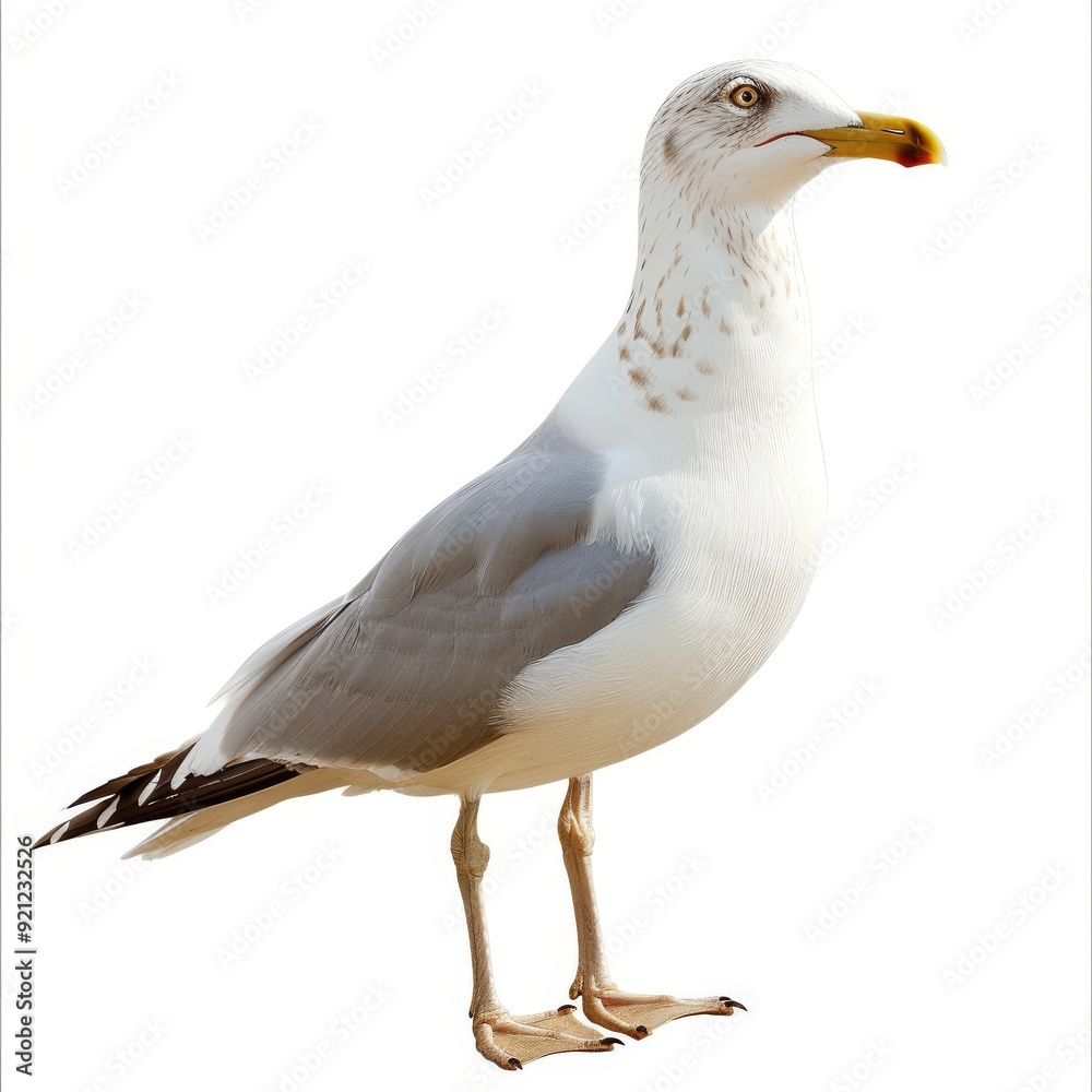 3D Illustration of a Seagull on White Background 3D Illustration of a Seagull on White Background