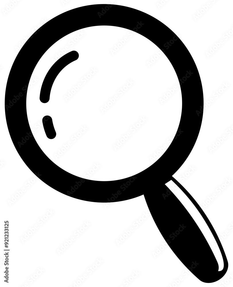Magnifying glass icon or Search icon. Vector Magnifying glass icon or Search icon. Vector