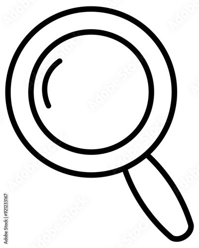 Magnifying glass icon or Search icon. Vector