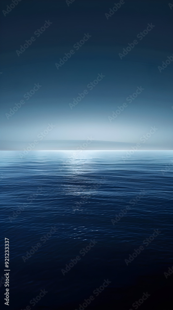 Fototapeta premium Harmonious Gradient Shading Creating Depth Through Smooth Color Transition from Deep Navy to Light Azure