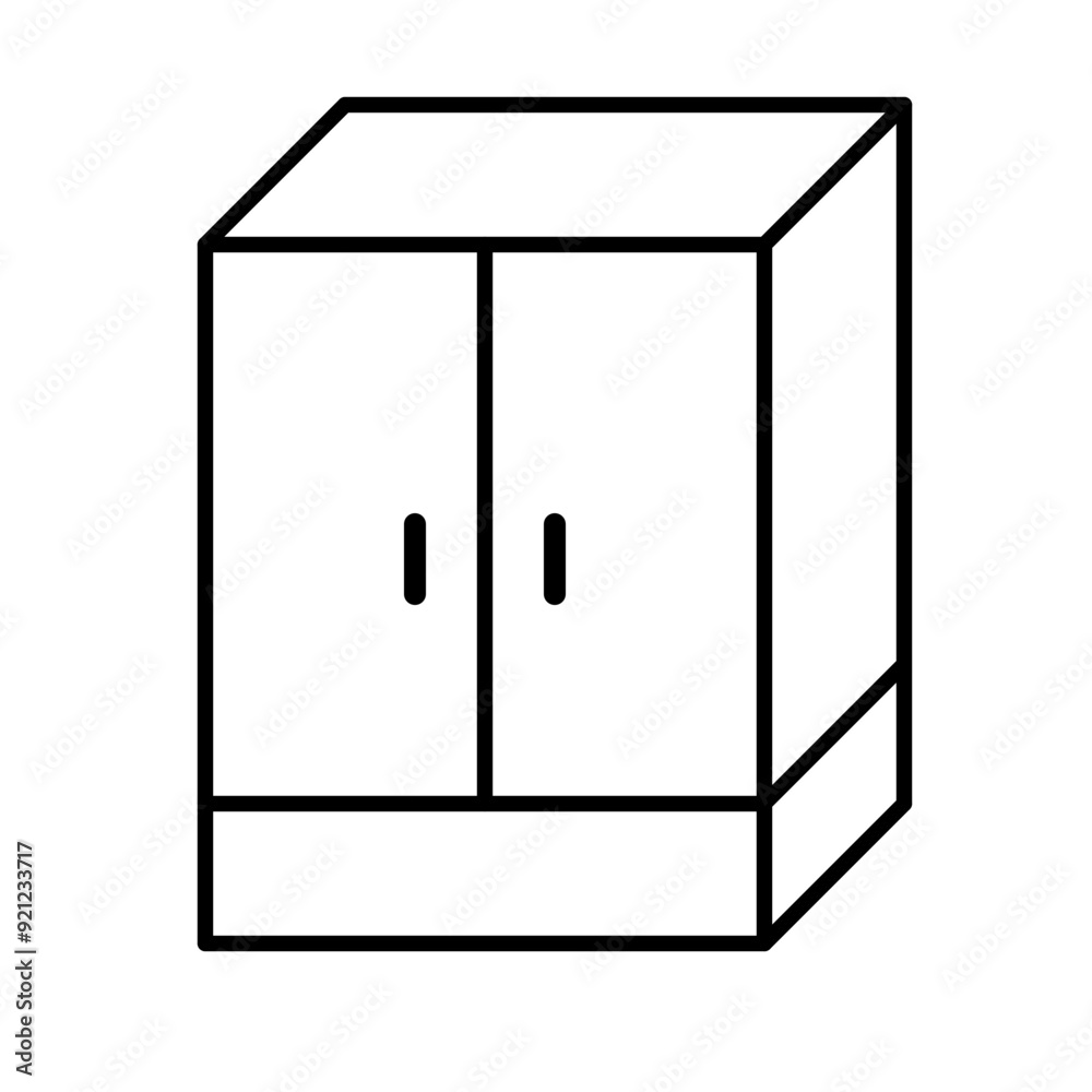 cupboard icon vector simple design illustration cupboard icon vector simple design illustration