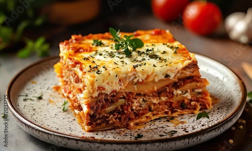 Delicious ultimate meat lasagna