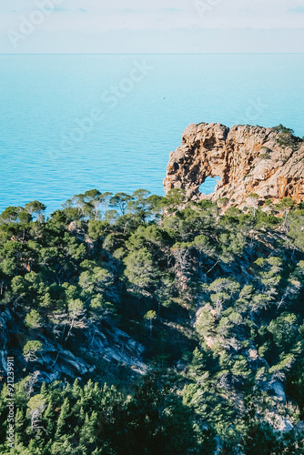 Panorama with view of the sea and rocks