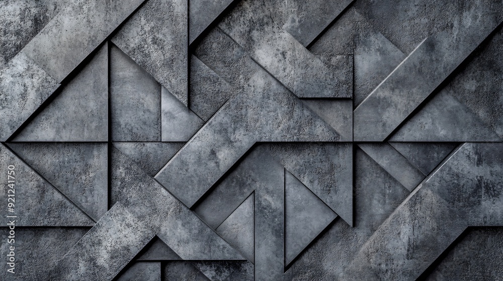 A concrete background with imprinted patterns resembling tiles or geometric shapes, offering a modern twist for food presentation A concrete background with imprinted patterns resembling tiles or geometric shapes, offering a modern twist for food presentation