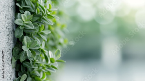 Green Potted Plant on Gray Surface by a Bright Window in Afternoon Light