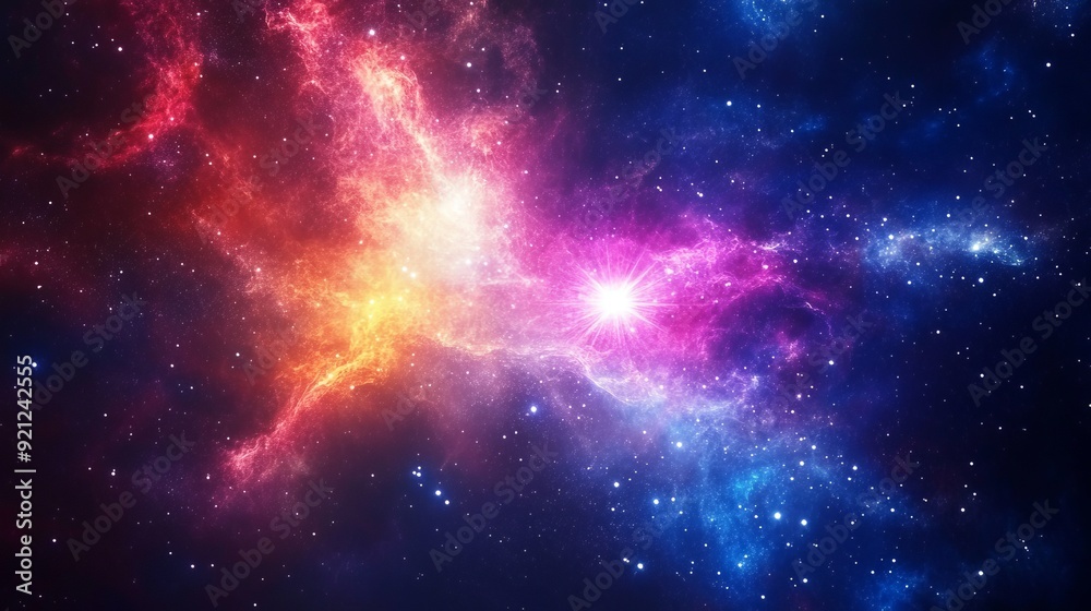Vibrant Cosmic Nebula Vibrant Cosmic Nebula