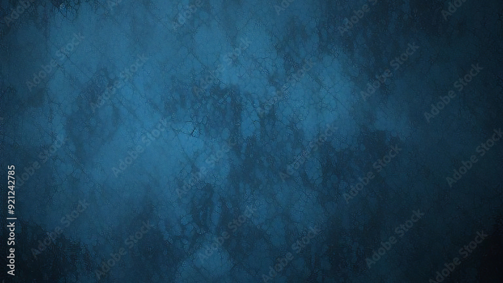 Naklejka premium Blue grunge concrete wall texture with a vintage background, grunge, blue, vintage
