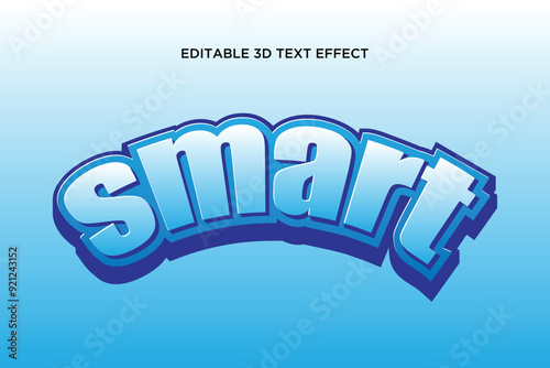 Smart creative 3d text effect design