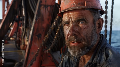Wallpaper Mural Portrait of a longshoreman at work Torontodigital.ca
