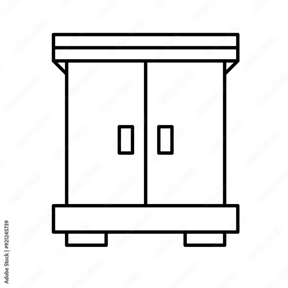 cupboard icon vector simple design illustration cupboard icon vector simple design illustration