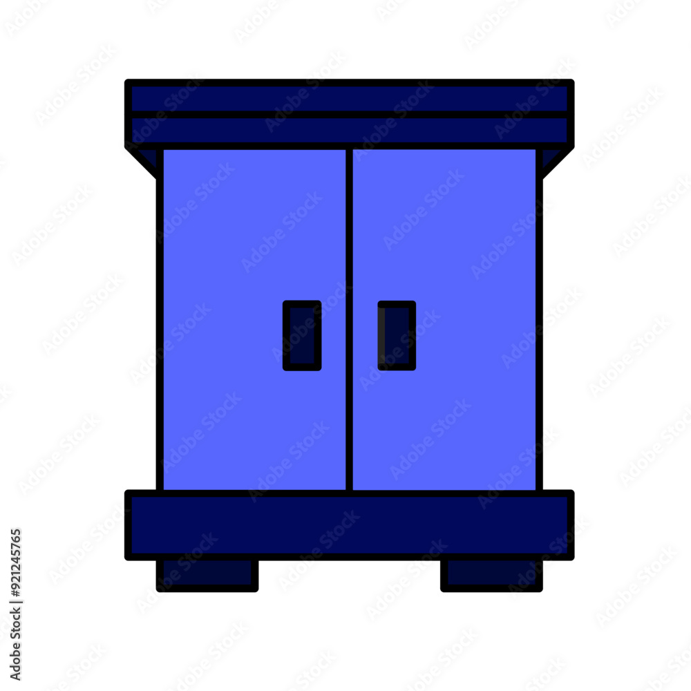 cupboard icon vector simple design illustration cupboard icon vector simple design illustration