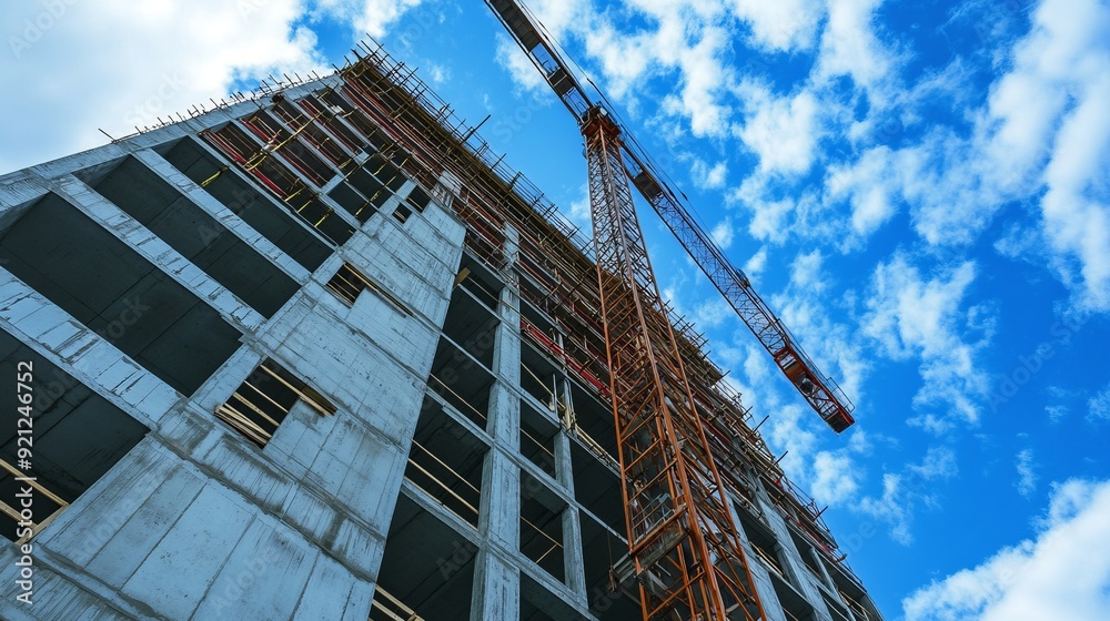 Modern Construction with Crane Modern Construction with Crane