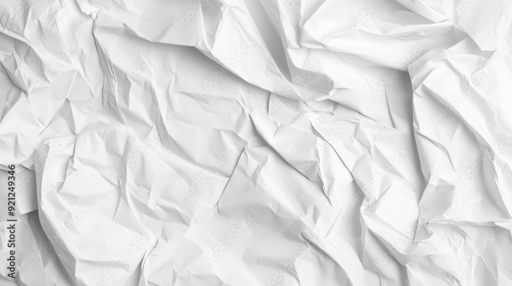 Crumpled White Paper Texture Crumpled White Paper Texture
