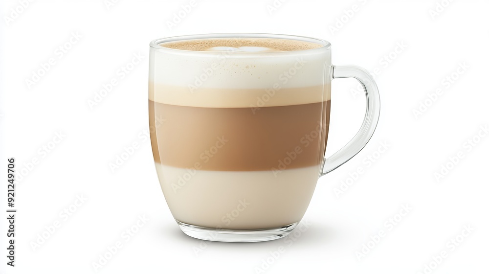 Layered Latte in Clear Glass Mug Layered Latte in Clear Glass Mug