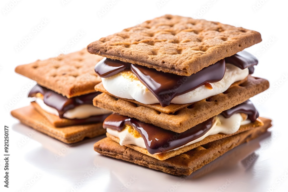 Three layered chocolate wafer bitten.
Three layered chocolate wafer bitten.