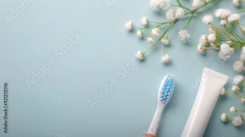 Fresh Skincare Products on Moisturizing Surface With Flowers