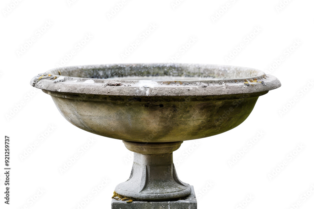 Birdbath Isolated on Transparent Background. Birdbath Isolated on Transparent Background.