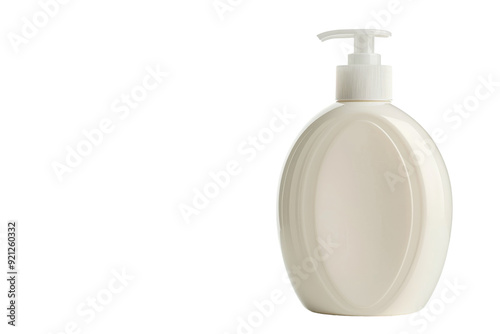 Body Lotion bottle Mockup Isolated on Transparent Background.