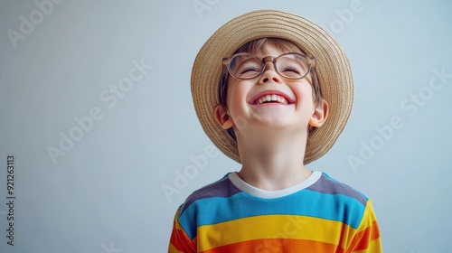 kid or boy or child imagining his beautiful life