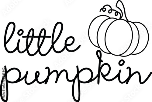 Little Pumpkin Cricut and Silhouette SVG file