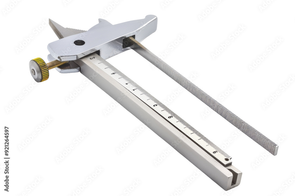 Vernier Caliper Isolated on Transparent Background. Vernier Caliper Isolated on Transparent Background.