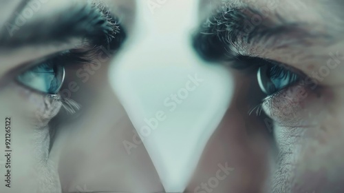Close-Up of a Man's Eye Highlighting Intricate Details in Natural Light