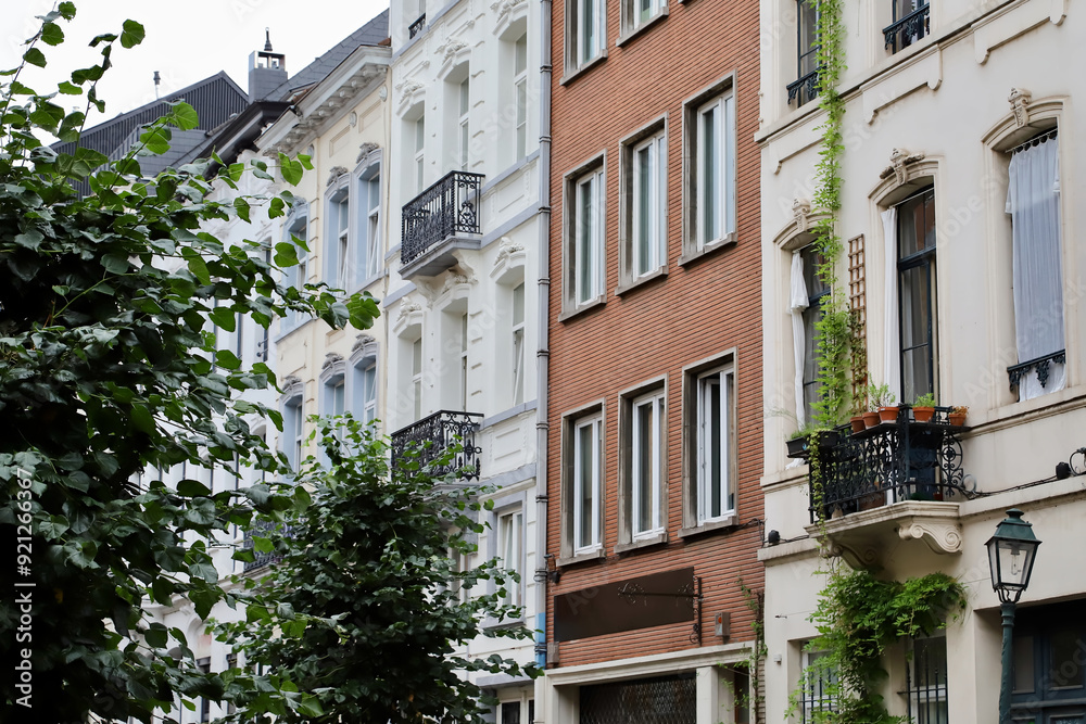 Naklejka premium old street in the town