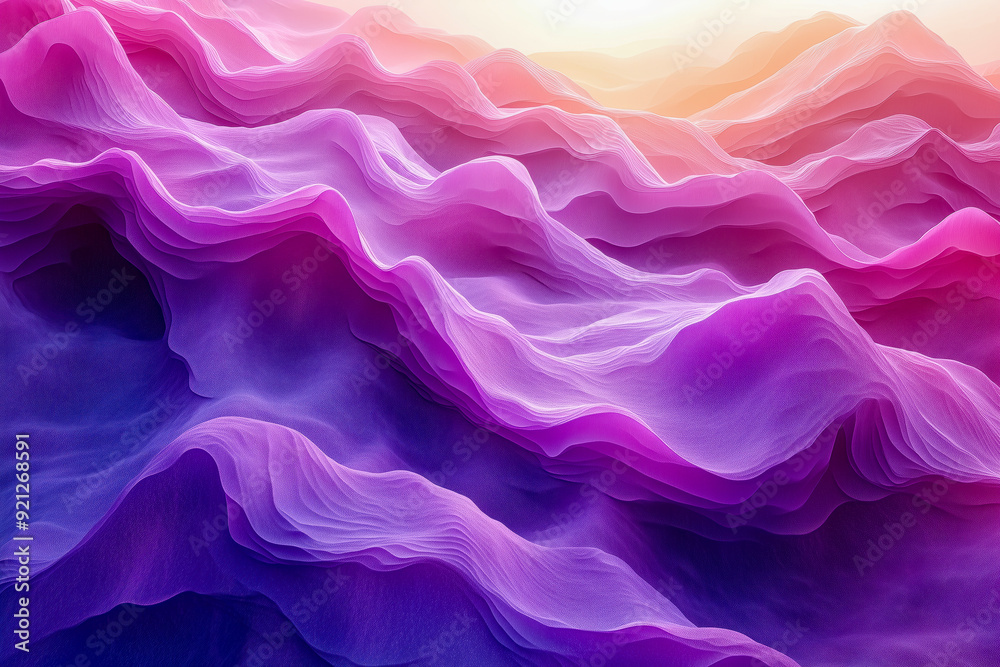 Obraz premium Vibrant design with overlapping layers of purple and magenta