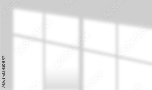 realistic widow shadow on wall natural perspective
