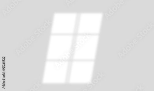 realistic widow shadow on wall natural perspective