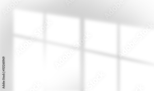 realistic widow shadow on wall natural perspective